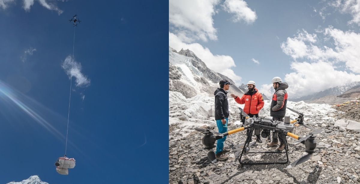 सगरमाथाको फोहर सङ्कलनमा ड्रोनको प्रयोग