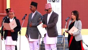 मन्त्रिपरिषद् विस्तार, नवनियुक्त ४ मन्त्रीले लिए शपथ