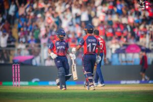 आइसीसी टी-२० विश्वकप : इंग्ल्याण्डसँग नेपाल ४ रनले पराजित